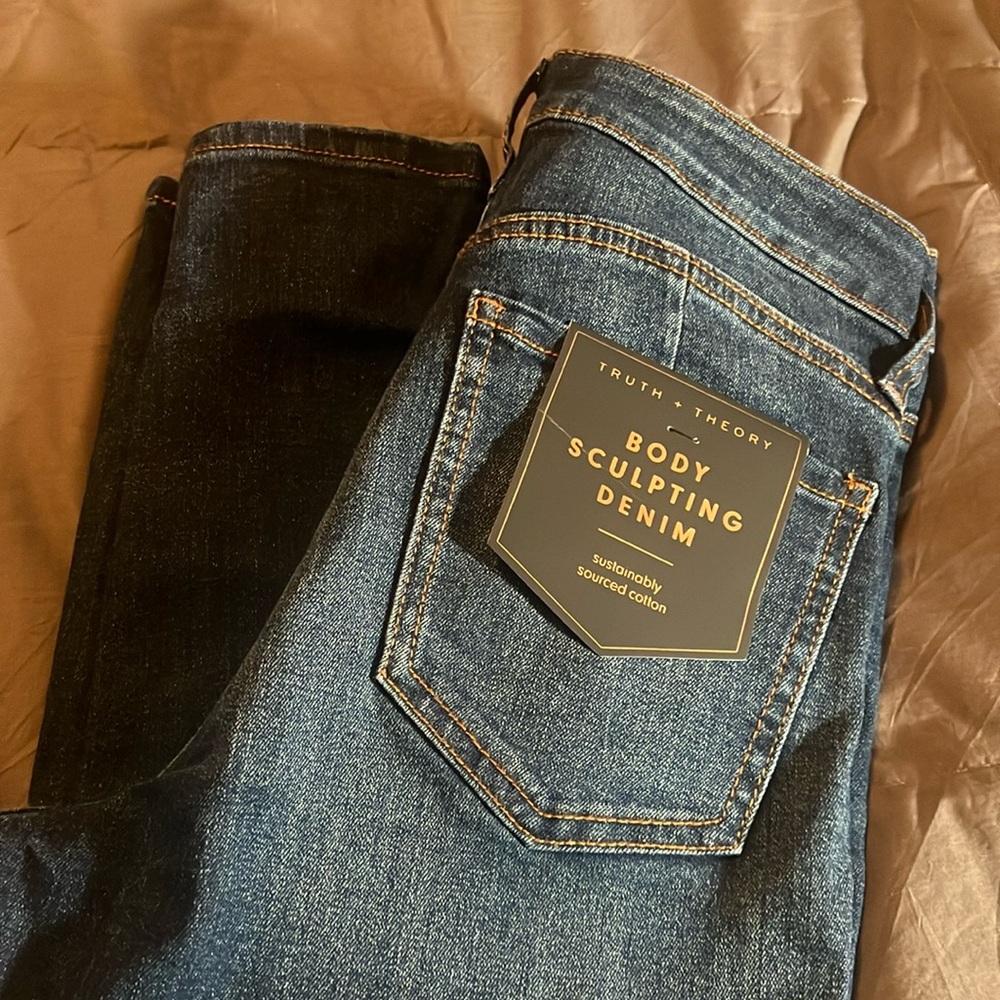 Truth and Theory dark blue jeans